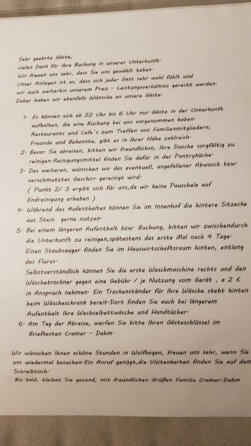 Monteurs-Ferienwohnung Wolfhagen Exteriör bild